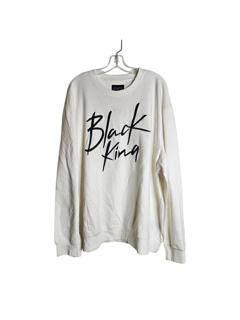 Sean John White Crewneck Pullover Sweatshirt Size 3XL